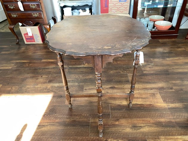 Image for Antique Wooden Occasional Table