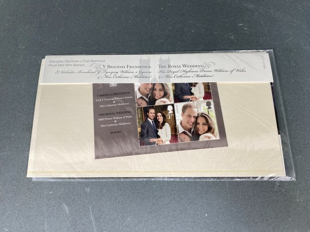 Image for Assortment of Vintage Postal Stamps, Including Pope John Paul II, Vatican, Gibralta Royal Engagement and Wedding, and Gibralta William and Catherine Wedding
