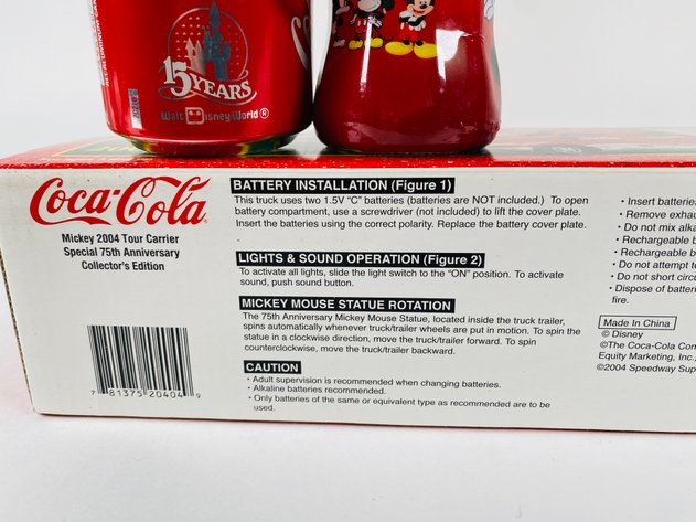 Image for (3) Mickey Mouse Coke Items