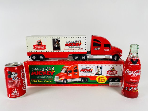 Image for (3) Mickey Mouse Coke Items