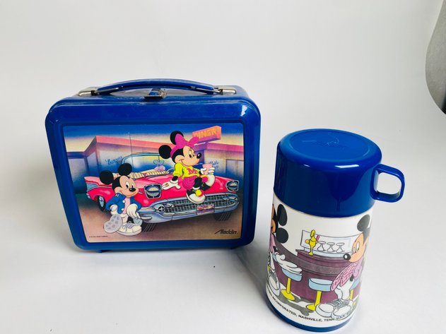 Image for (3) Plastic Aladdin Lunch Boxes with Thermos