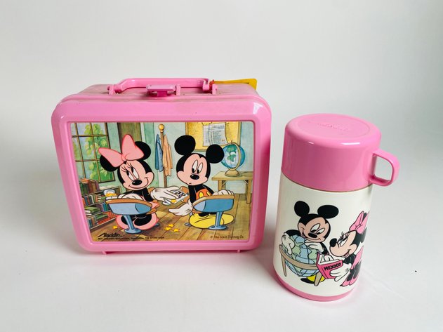 Image for (3) Plastic Aladdin Lunch Boxes with Thermos