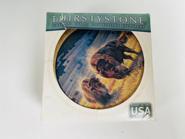 Image for (4) Sets of Stone Buffalo Coasters