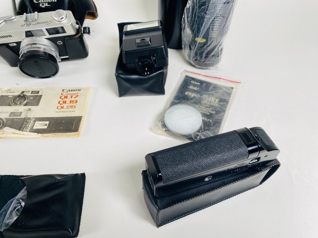 Image for (14) Vintage Canon Cameras, Flashes, Lens, and Other Accessories