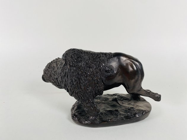 Image for Bronze Covered Buffalo Statue by Chesapeake Reproductions