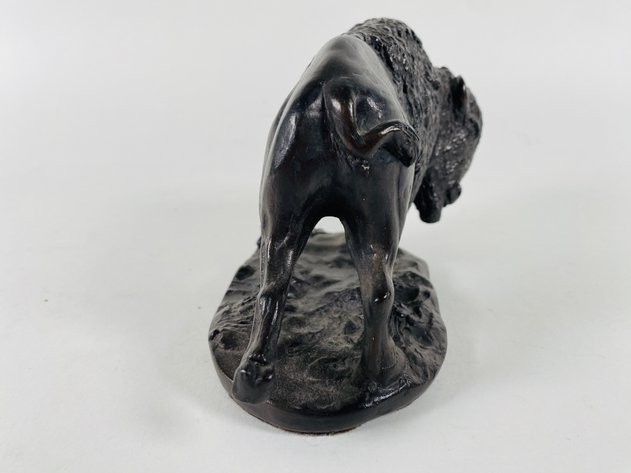 Image for Bronze Covered Buffalo Statue by Chesapeake Reproductions