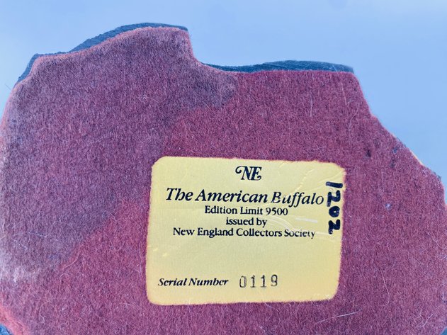 Image for The American Buffalo Statue #119/9500 Limited Edition By The New England Collectors Society