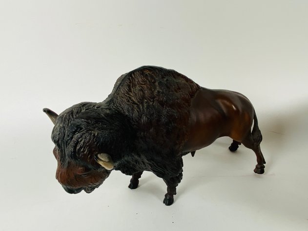 Image for (7) Collection of Buffalo Statues and Figurines, Made with Various Materials