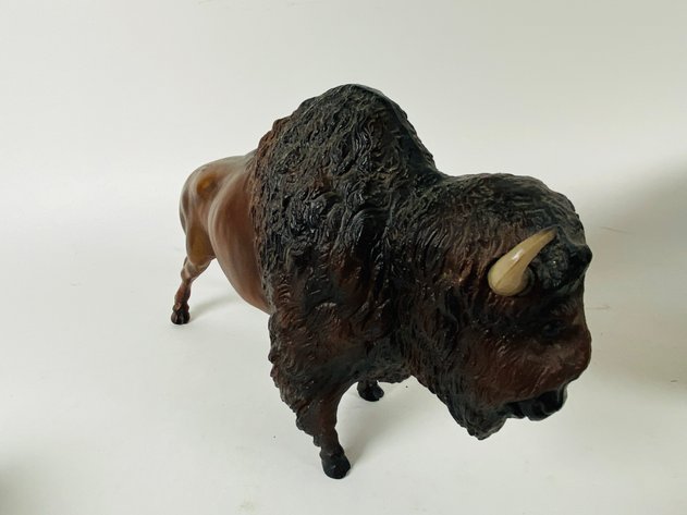 Image for (7) Collection of Buffalo Statues and Figurines, Made with Various Materials