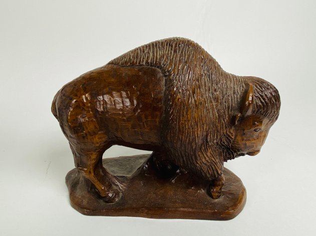 Image for (4) Collection of Buffalo Statues and Figurines