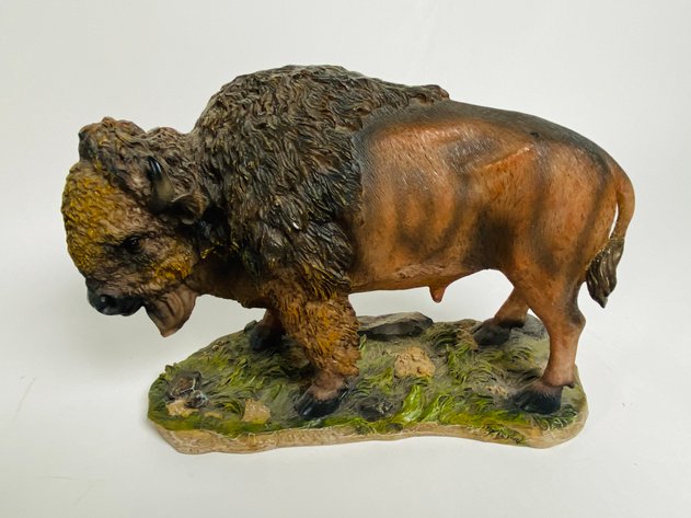Image for (5) Collection of Buffalo Statues and Figurines