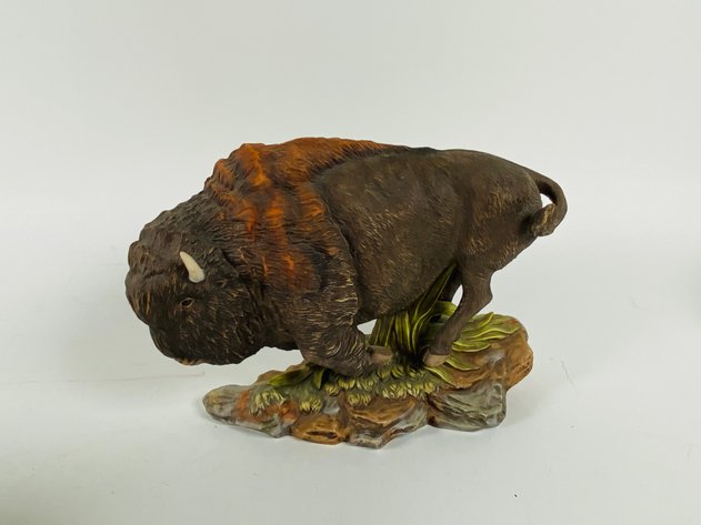 Image for (5) Collection of Buffalo Statues and Figurines