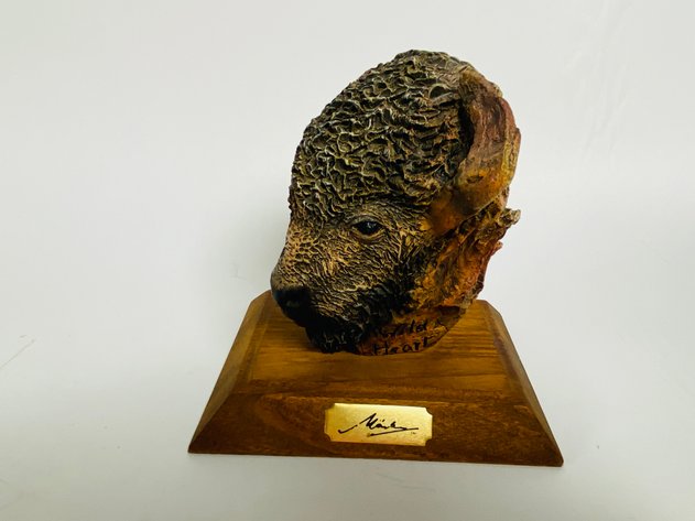 Image for (10) Collection of Buffalo Themed Statues, Figurines and Vases