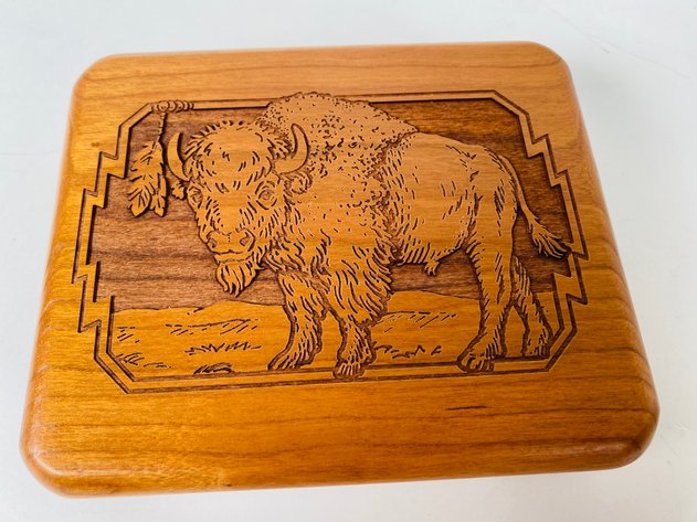 Image for (13) Piece Assortment of Buffalo Themed Jewelry, Belt Buckles, Figurines and Trinket Boxes