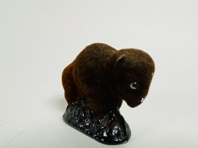 Image for Assortment of (22) Ceramic and Resin Buffalo Figurines and Display Risers