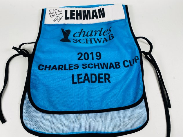 Image for (1) Professional Golfer Tom Lehman signed Golf Bib from the 2019 Charles Schwab Cup Championship