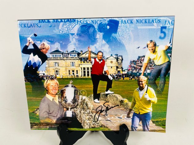 Image for (1) Professional Golfer Jack Nicklaus signed Photo Collage