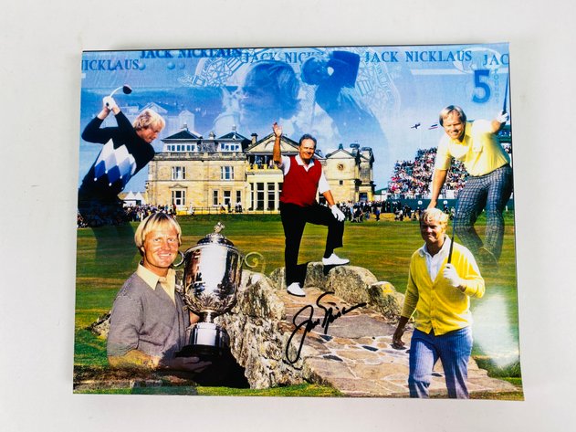 Image for (1) Professional Golfer Jack Nicklaus signed Photo Collage