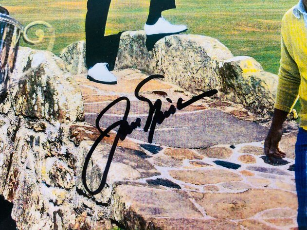 Image for (1) Professional Golfer Jack Nicklaus signed Photo Collage