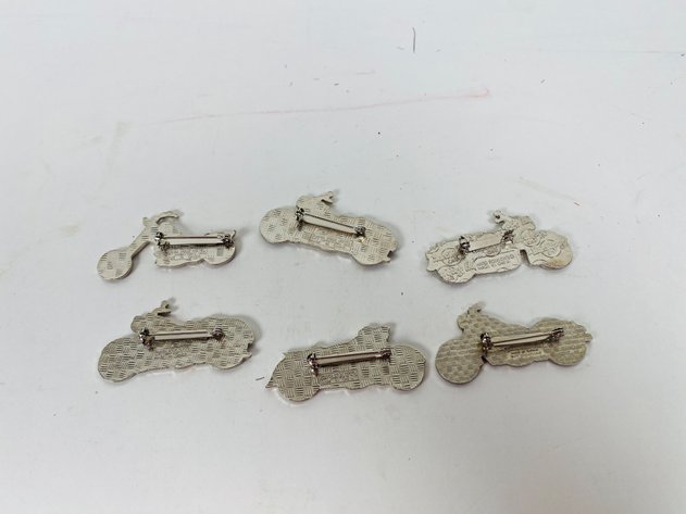 Image for (6) Hard Rock Café Collector Motorcycle Pins