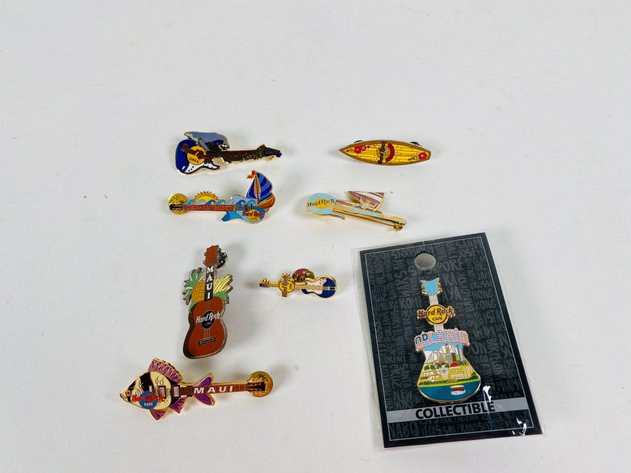 Image for (8) Hard Rock Café Collector Pins