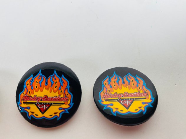 Image for (6) Harley Davidson Collector Pins and Button Pins