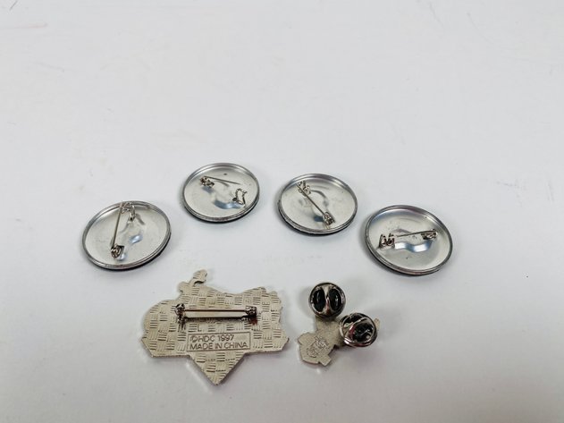 Image for (6) Harley Davidson Collector Pins and Button Pins