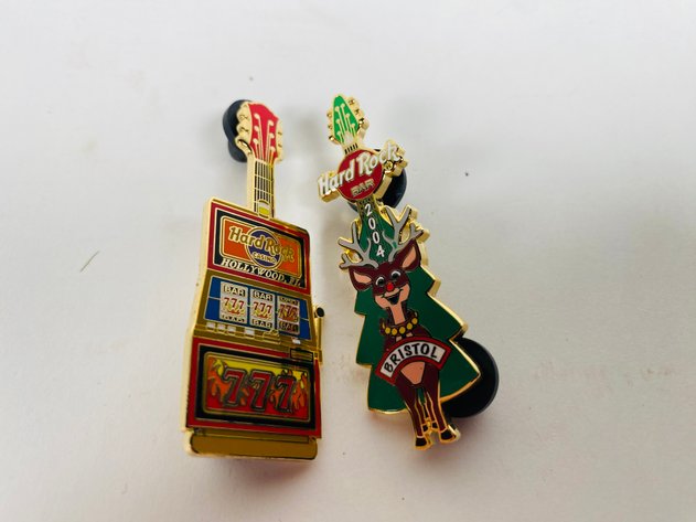 Image for (7) Hard Rock Café Collector Pins, some Limited Edition