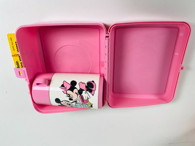 Image for (3) Plastic Aladdin Lunch Boxes with Thermos