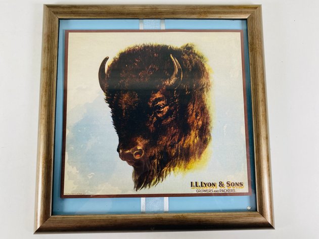 Image for (3) Framed Buffalo Advertising Prints
