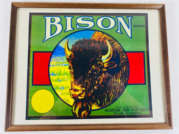 Image for (3) Framed Buffalo Advertising Prints