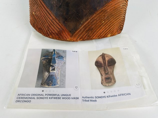 Image for (1) Songye Kifwebe African Tribal Mask