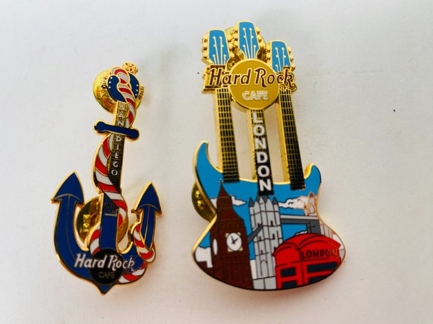 Image for (7) Hard Rock Café Collector Pins
