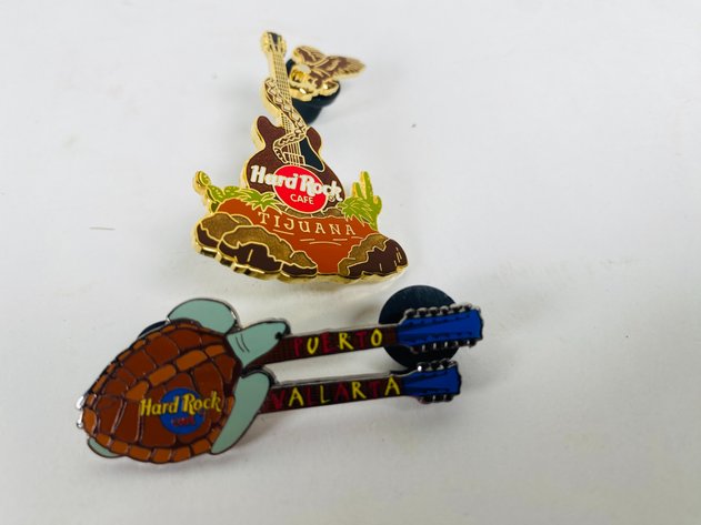 Image for (7) Hard Rock Café Collector Pins, some Limited Edition