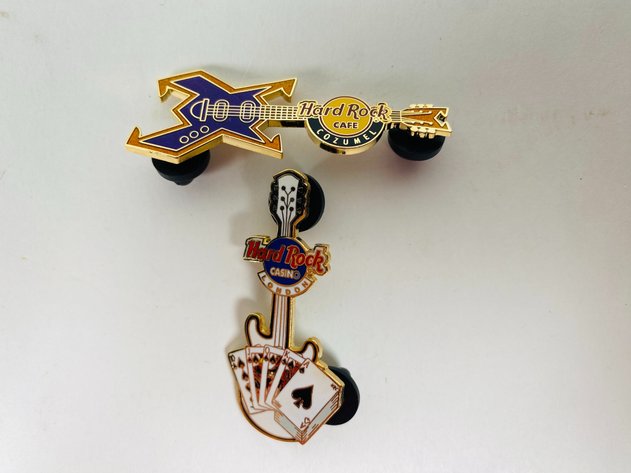 Image for (7) Hard Rock Café Collector Pins, some Limited Edition