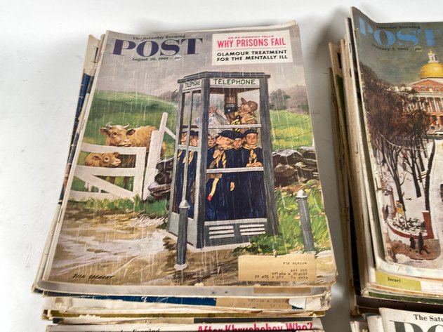 Image for (55+) Late 1950s-1960s Saturday Evening Post Magazines