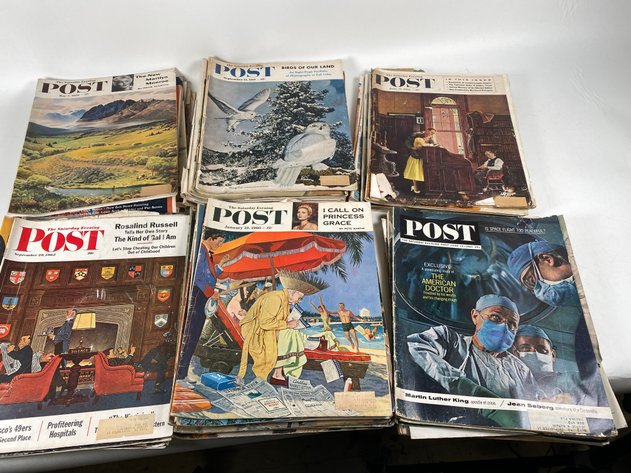 Image for (40+) Late 1950s-1960s Saturday Evening Post Magazines
