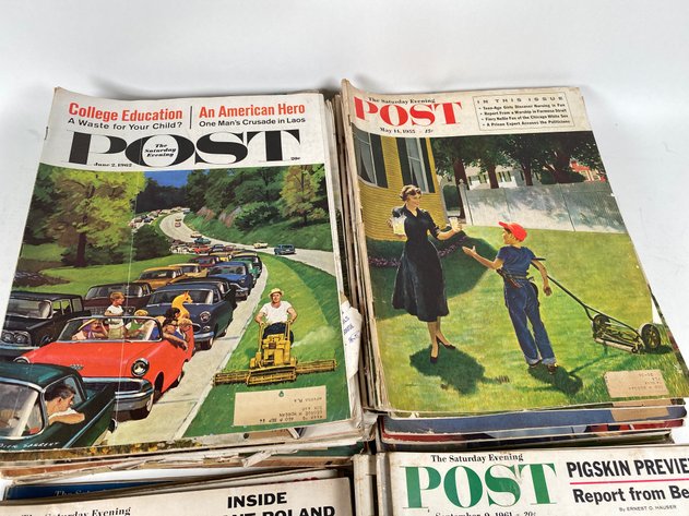 Image for (40+) Late 1950s-1960s Saturday Evening Post Magazines