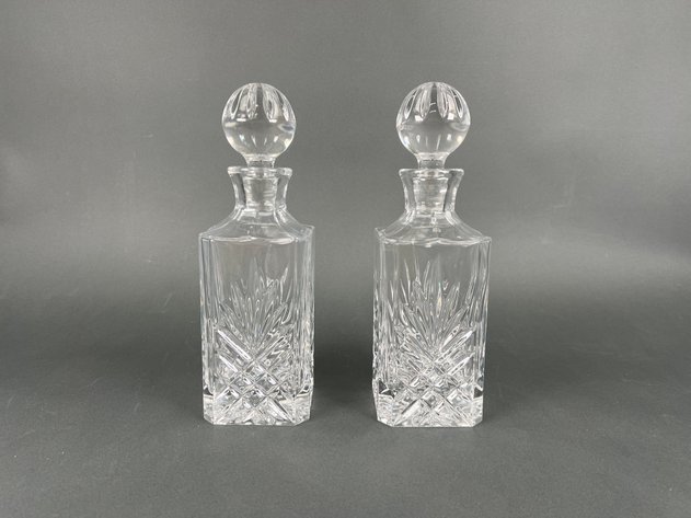 Image for (2) Whiskey Decanters & Stoppers by Godinger