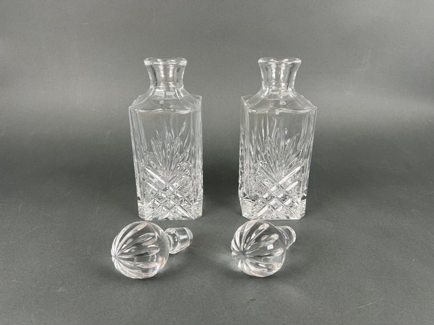 Image for (2) Whiskey Decanters & Stoppers by Godinger