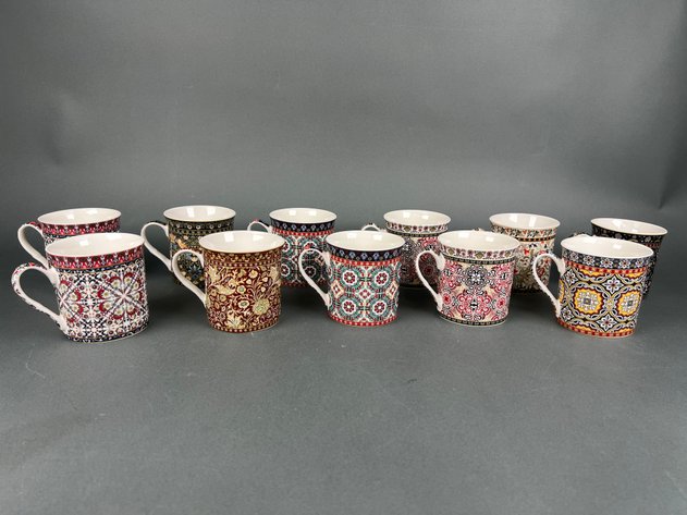 Image for (11) EasyLife Mugs (Around the World Pattern)