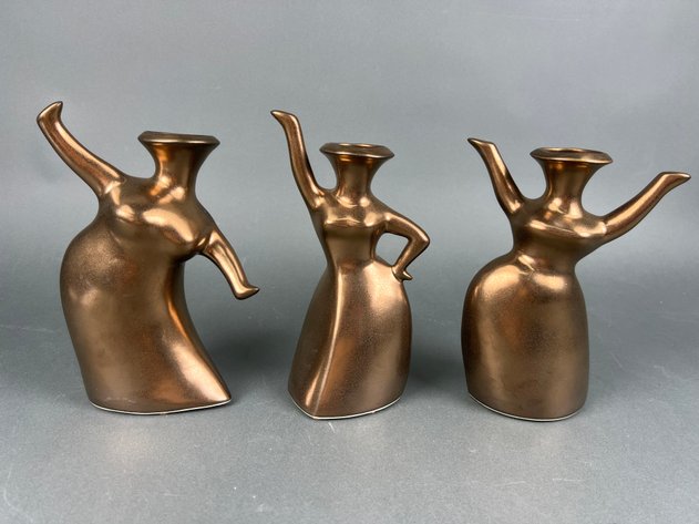 Image for Michael Lambert Signed Pottery Vases