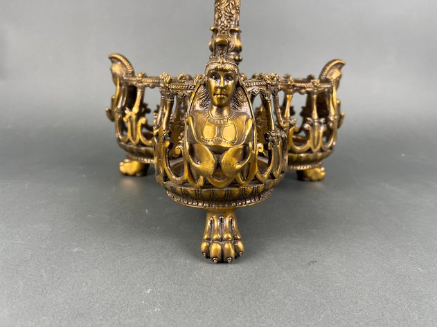 Image for Antique Brass Bottle Caddy