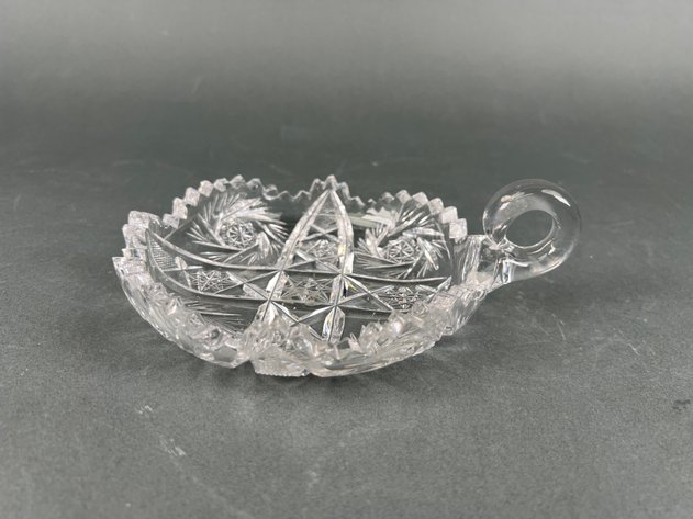 Image for Crystal Cream and Sugar Set, Relish Dishes and Bell