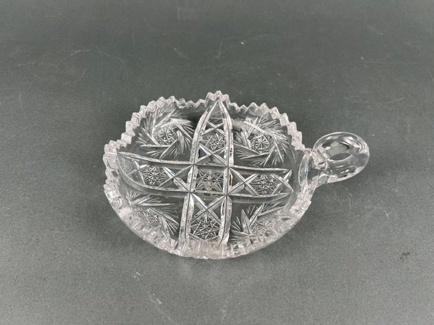 Image for Crystal Cream and Sugar Set, Relish Dishes and Bell