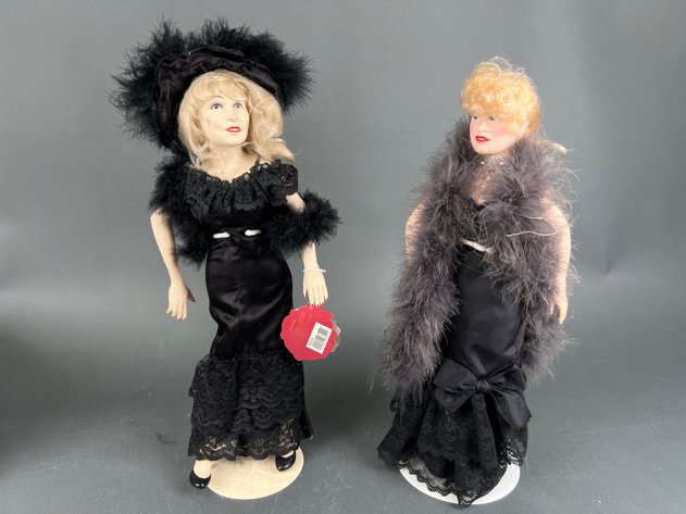 Image for Mae West Dolls with Stand and Wooden Box