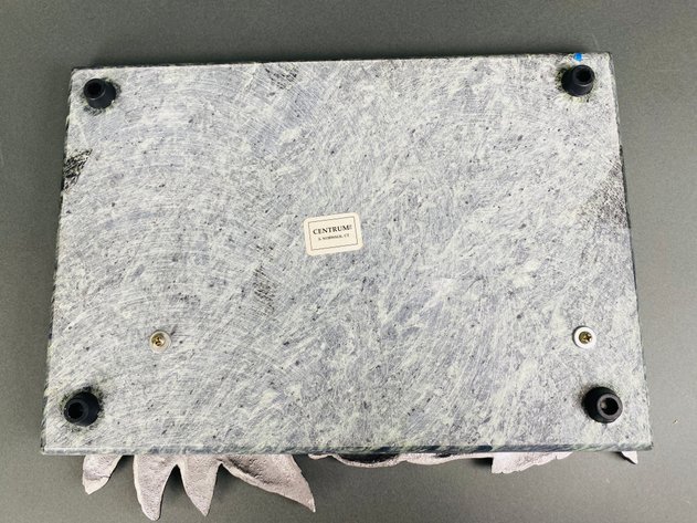 Image for (2) Vintage Green Marble Cheese Boards