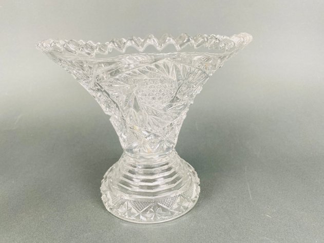 Image for Vintage Cut Glass Vases, Compotes and Bowl
