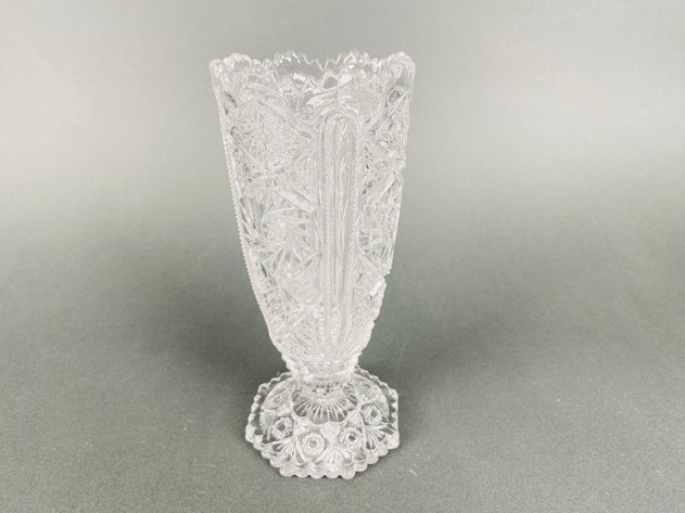 Image for Vintage Cut Glass Vases, Compotes and Bowl