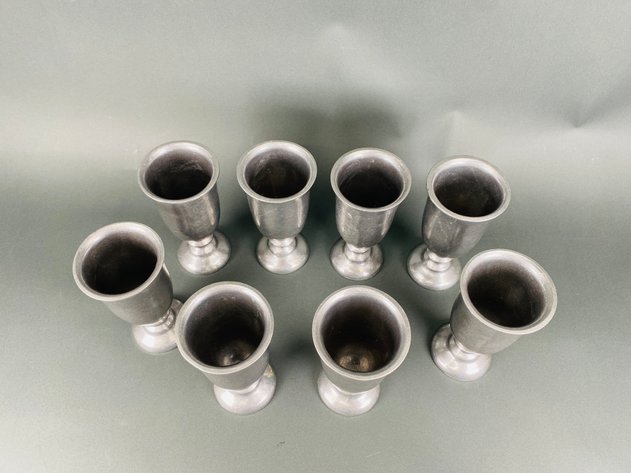 Image for Set of (8) Wilton Armetale Pewter Goblets